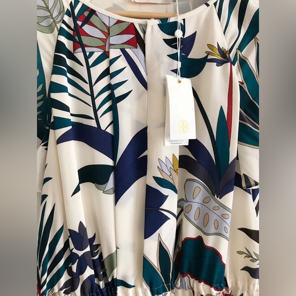 NWT $395 Tory Burch Anatolie Silk Floral Dress - Picture 6 of 11